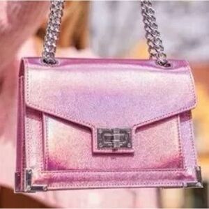 NWT The Kooples Shimmering Pink Shoulder Bag